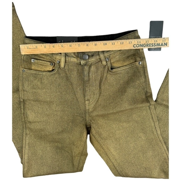 LAUREN Ralph Lauren Metallic Coated Jeans-4 - Picture 7 of 8